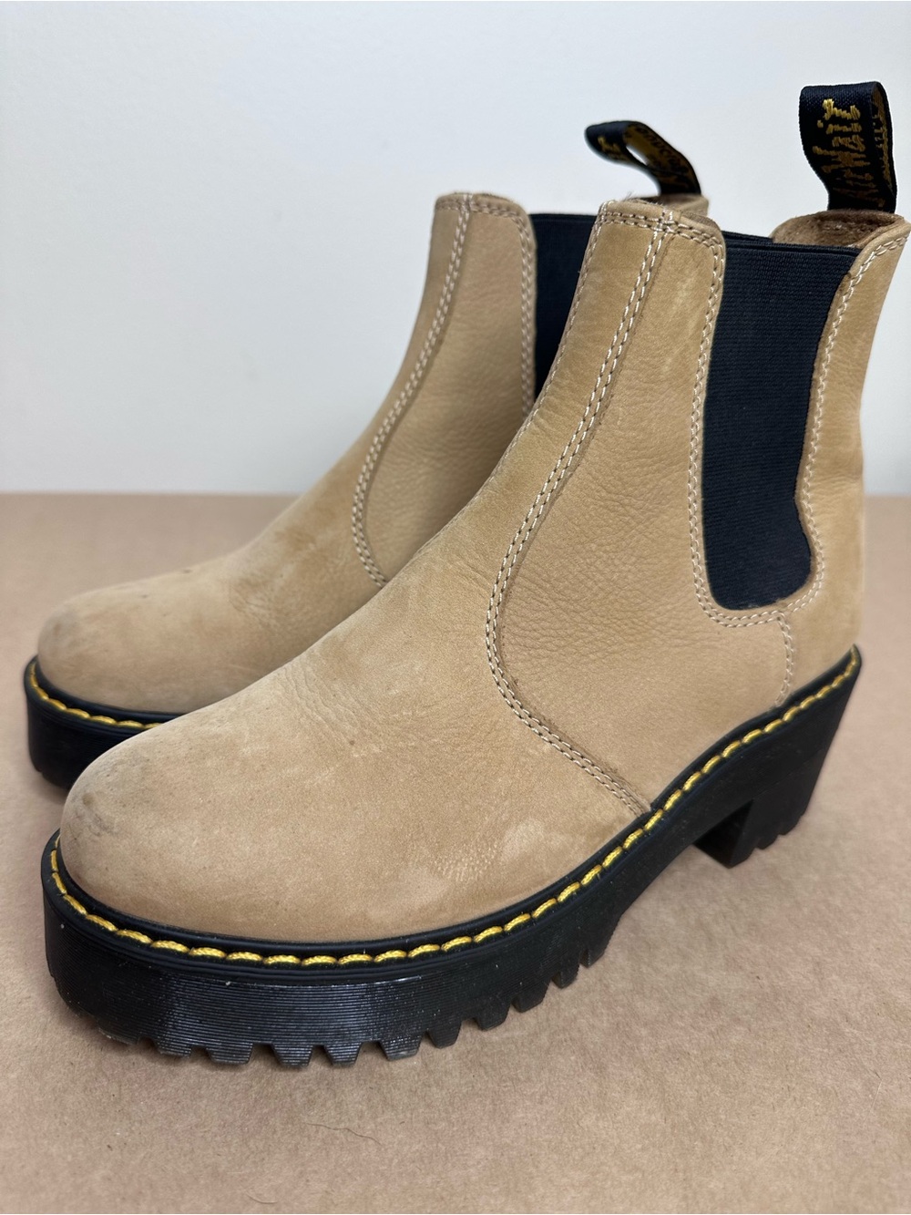 Dr. Martens Rometty Nubuck Platform Chelsea Boots (US Women’s 7)